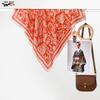 Exotic Retro Fruit Flower Silk Scarf: Versatile All-Season Women’s Neck and Head Scarf