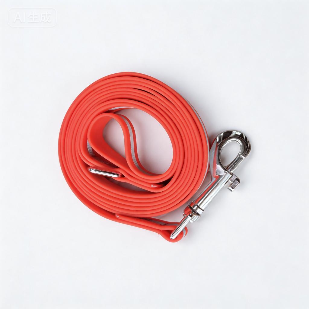 2.0M 3.0M Odor-resistant Anti-microbial Reflective PVC Dog Training Leash Fluorescent Glow in Dark