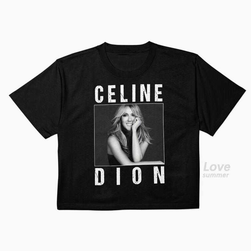 Celine Dion Paris 2026 Fan Tour Gift T-shirt Men Women Kids Girls Boys Parent-child T-shirt Pop Music Streetwear Hip Hop Tees