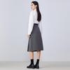 Troloman Damen asymmetrischer A-Linien-Midirock