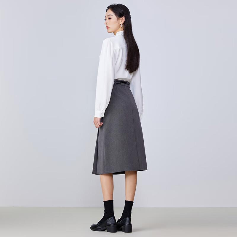 Troloman Damen asymmetrischer A-Linien-Midirock