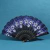 Chinese Style Silk Fabric Fan Folding Fan Wedding Fan Art Gifts Dance Hand Fan Vintage Folding Flower Fan Ancient Hanfu Fan