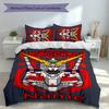 3pcs Custom Name Mobile Suit Gundam Set,Includes 1 Duvet Cover and 2 Pillowcases,All-season Bedroom Decor