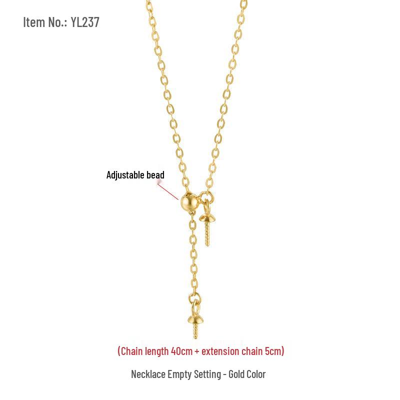 

Fashionable Y-Shaped S925 Sterling Silver Pearl Pendant Necklace with Adjustable Cross Chain for Women золотий