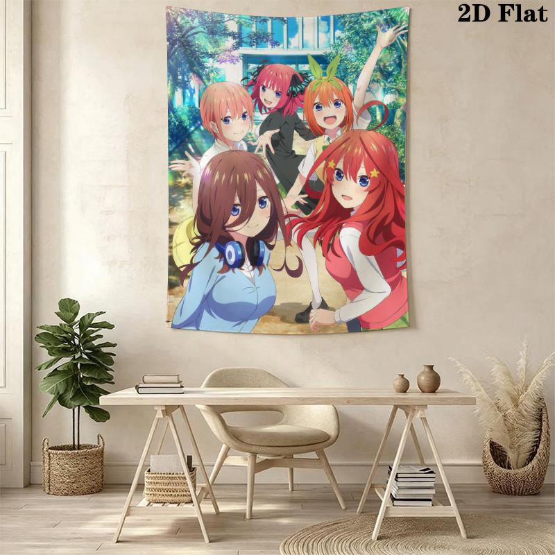 The Quintessential Quintuplets Pattern Home Decor Tapestry, Wall Hanging, Decorative RV Wall Cloth.DGT0925306