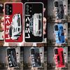 JDM Tokyo Drift Sports Car Soft Phone Case For Samsung Galaxy A13 A14 A15 A16 A17 A53 A54 A55 A56 A57 A33 A34 A35 A36 A37 A23 A2
