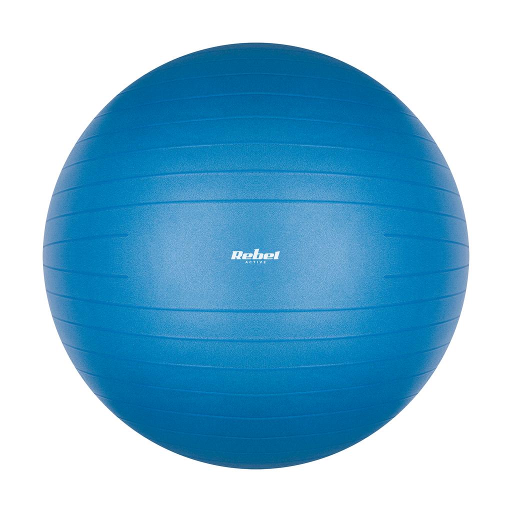 Rehabilitation Gymnastics Ball 75Cm With Hand Pump, Blue, Rebel Active