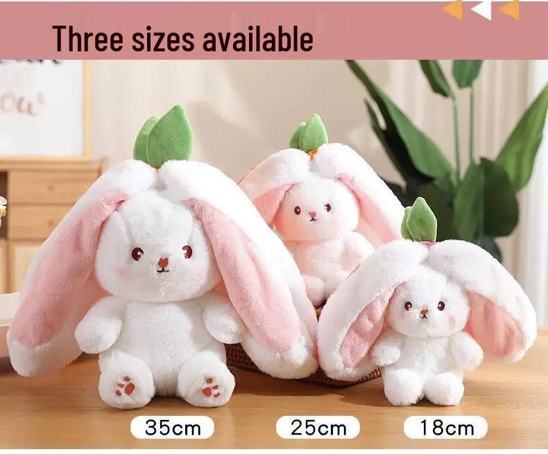 Popular Strawberry & Carrot Rabbit Plush Toy - Children's Birthday Gift