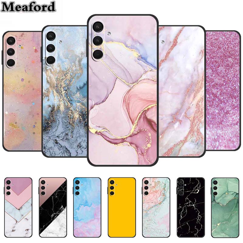 Case For Samsung A56 A26 Marble TPU Soft Silicone Back Cover For Samsung Galaxy A26 A56 5G Cases Mica Painted Colorful New Capa
