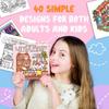Doodles Book Omalovánky Relaxační Montessori kreslící hračky pro dospělé a dospívající