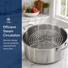 Stainless Steel Steamer Rack Round Cooling Rack Durable Pot Steamer Insert  Meal Prep