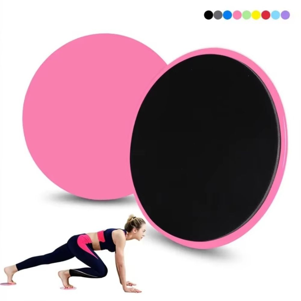 2pcs Full-Body Workout Yoga Sliding Discs Solid Color Workout Equipment  Household Pilates