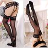 Lace Suspender Tights Sexy Lingerie Ultra Elastic Silk Stockings Pouch Sheath Underwear Sexy High Knee Stockings Women Sling