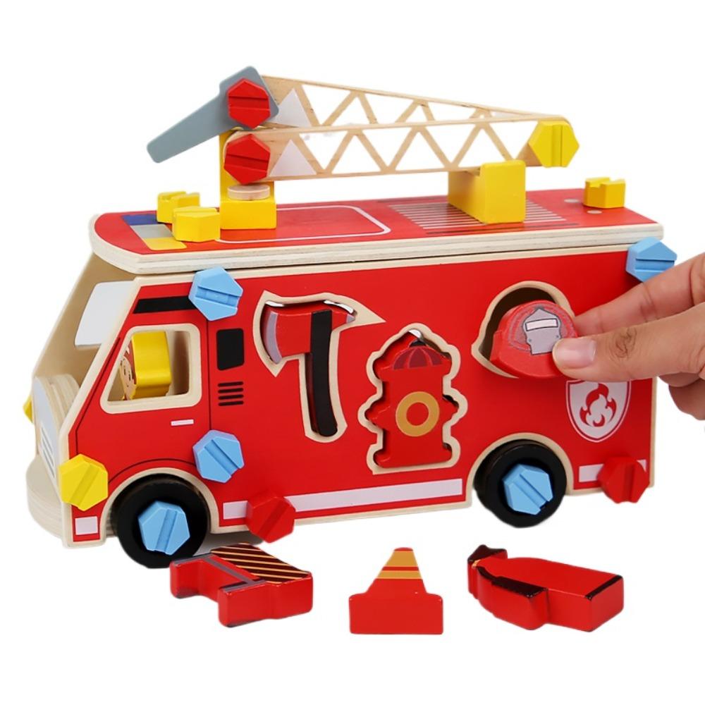 Montessori Wooden Toys Pretend Play Tools Construction Toy Nut Screw Disassembly Assembly Toolbox Educational Toys for Kids