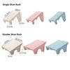 Plastic Double Layer Economy Shoe Double Layer Storage Shelf Storage Tool For Home Use Shoe Rack