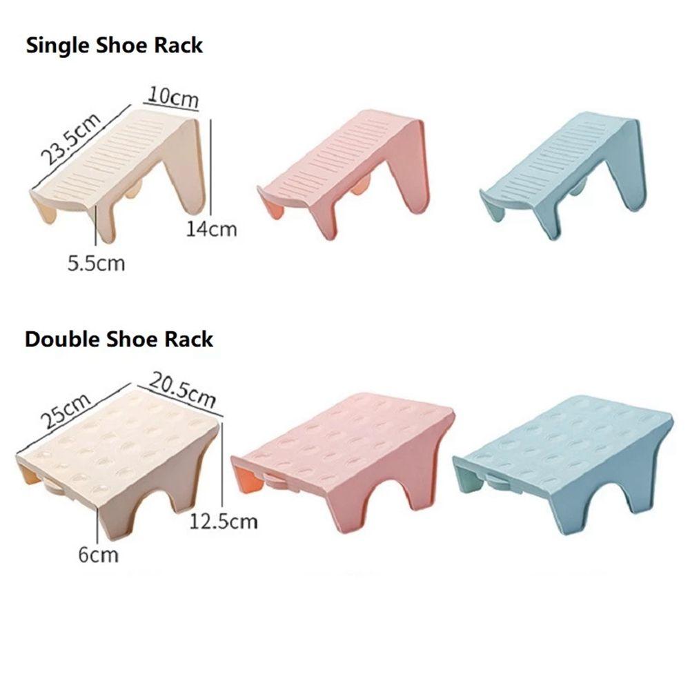 Plastic Double Layer Economy Shoe Double Layer Storage Shelf Storage Tool For Home Use Shoe Rack