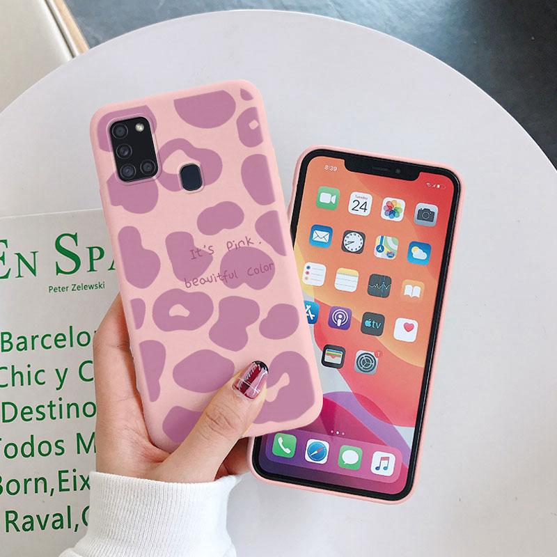 For Samsung Galaxy A21S A50 A51 A52 A32 A31 Phone Case Fashion Leopard Print Pattern Soft Silicone Fundas Protective Cover Shell
