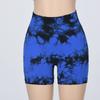 Summer New Arrival Fashion Tie-Dye Peach Yoga Shorts Women's High Waist Hip Raise Skinny Sports Running Three-Point Fitness Pants