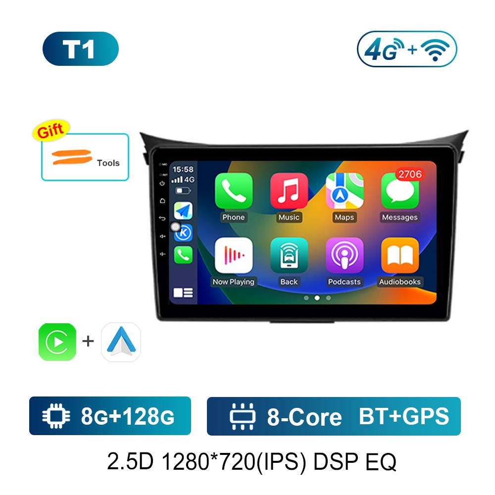 Android System 9 '' for Hyundai I30 II 2 GD 2011 - 2017Car Video Multimedia Player DSP Stereo 4G IPS Screen Navigation GPS WiFi