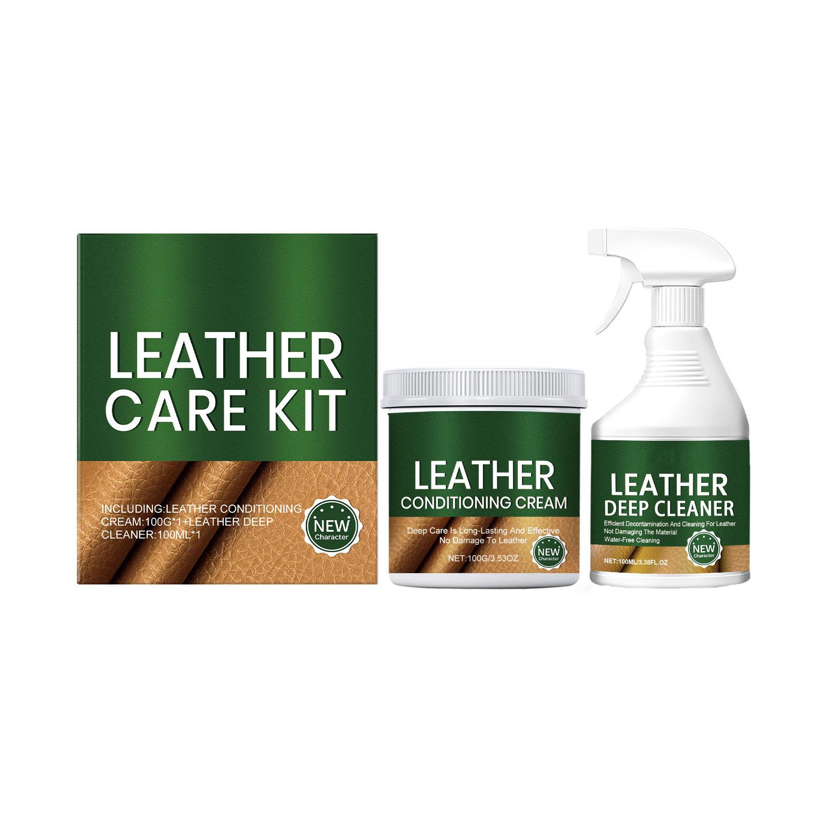 

Leather Care Kit Daily Furniture, Household Leather, Leather Clothing, And Handbag Cleaning And Maintenance Kit 100ml One Size зелений