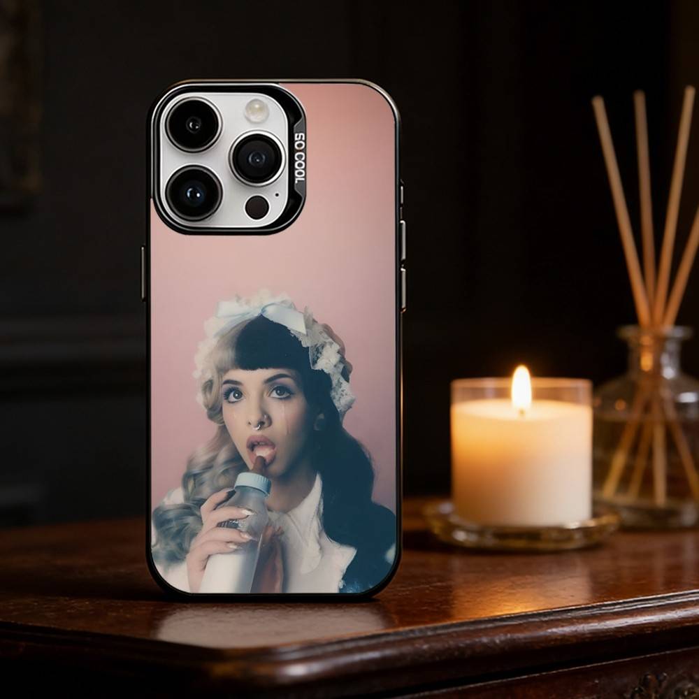 Girl Singer M-Melanie Martinez Phone Case For iPhone 17,16,15,14,13,12,11,Pro Max,Plus Candy Silver Cover