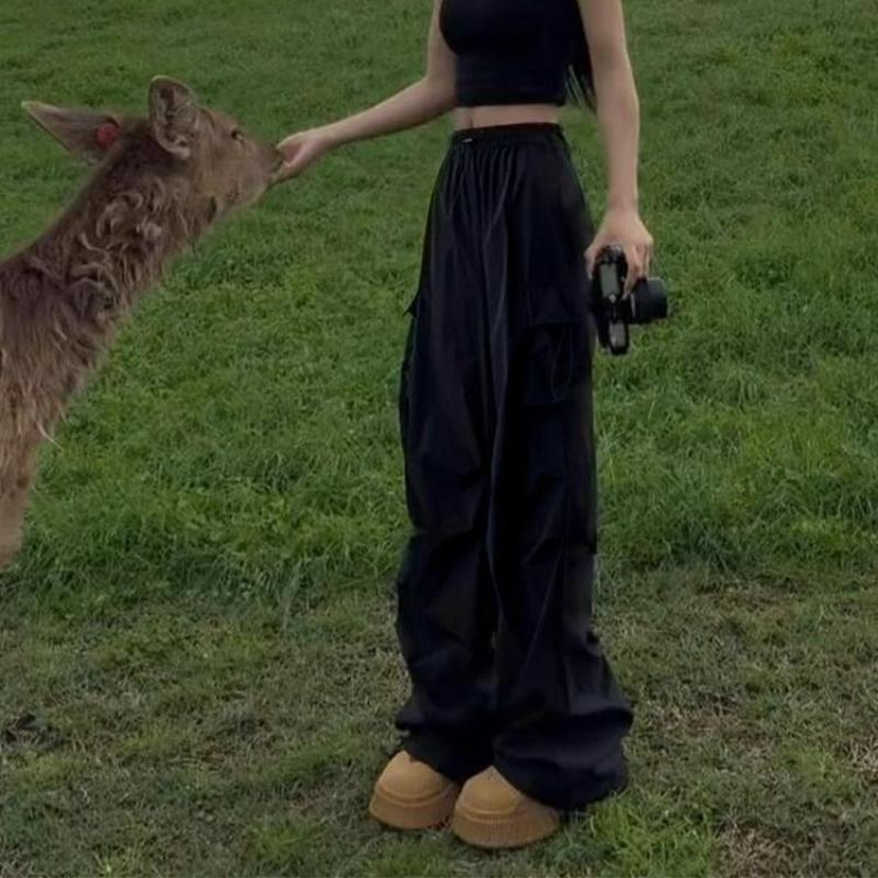 

Летние тонкие брюки карго в американском стиле для женщин, широкие, легкие и быстросохнущие брюки для альпинизма и спорта на открытом воздухе XL