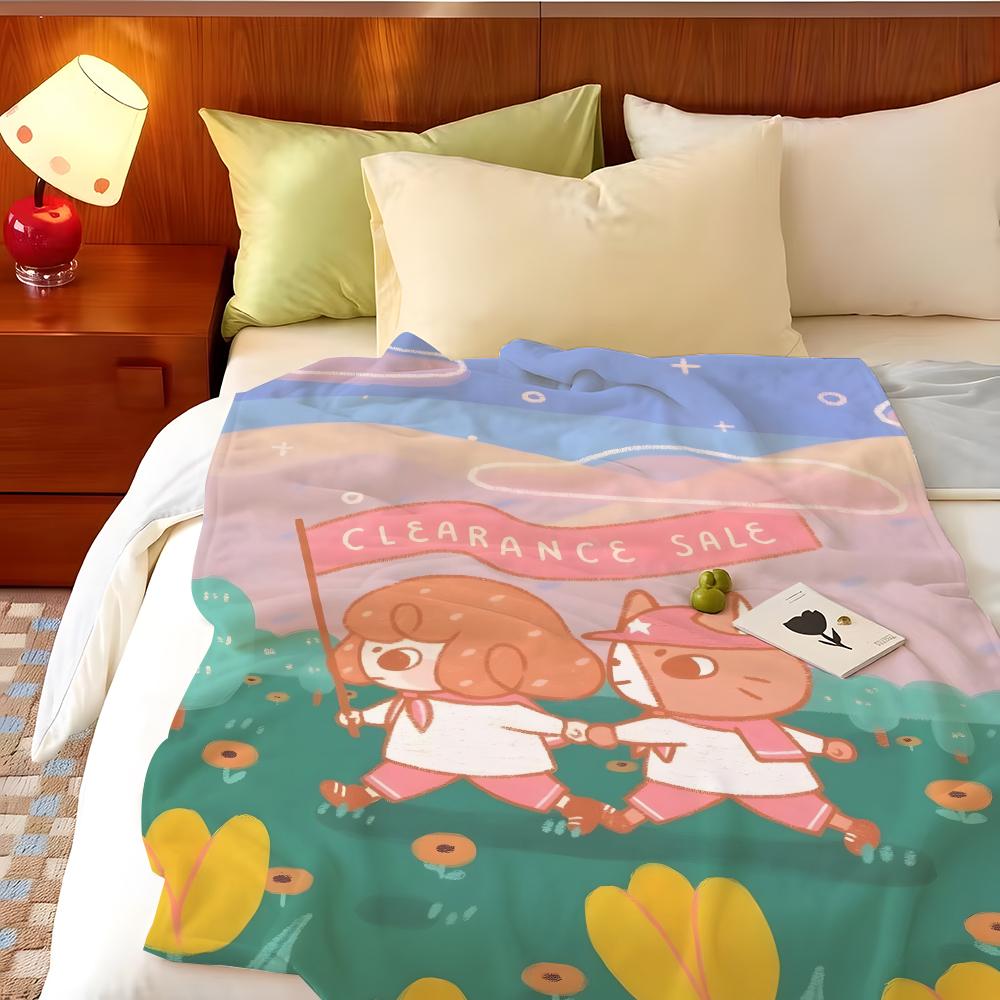 Artist L-Lovesoup Throw Flannel Throw Blanket, Lightweight Cozy, Durable Washable Cute Cool