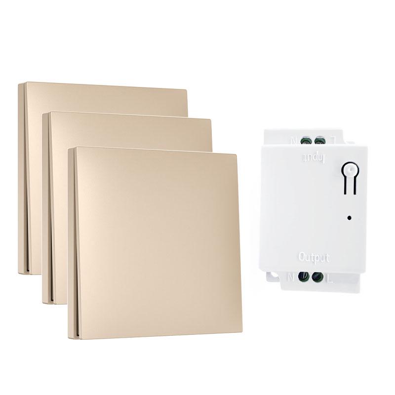 Self-Powered Wireless Switch: Stick-On Multi-Control Remote for 86-Type Panels, No Wiring Needed