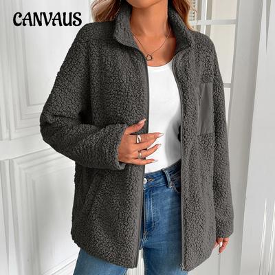 Women's Autumn and Winter Plus Size Jacket Loose Splicing Leisure Jacket