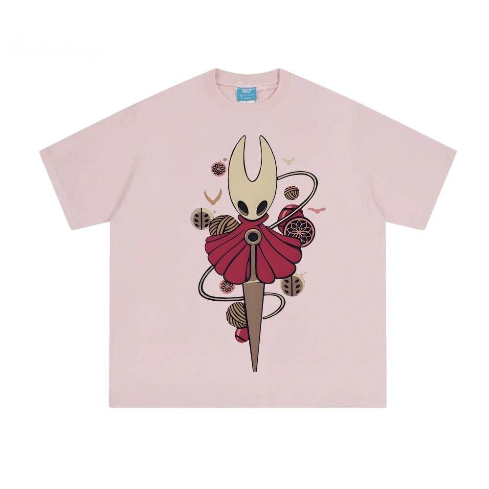 Hollow Knight Silksong Tee Indie Gamer Team Cherry Merch 100% Cotton T Shirts 2026 New Spring and Summer Handsome Fashion Tops