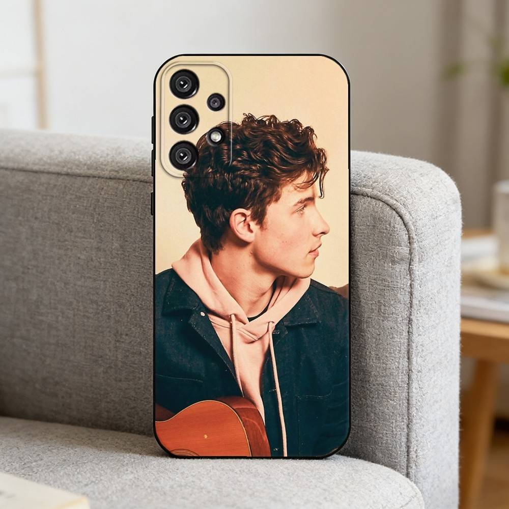 S-Singer S-Shawn Mendes Phone Case For Samsung S25,S24,S21,S22,S23,S30,Ultra,S20,Plus,Fe,Note,10,9,5G Black Cover
