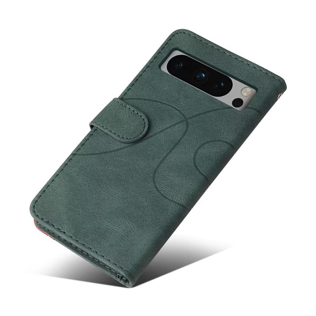 Suitable for Google 8Pro mobile phone leather case, one plus 11 two-color splicing card wallet case Nokia G22