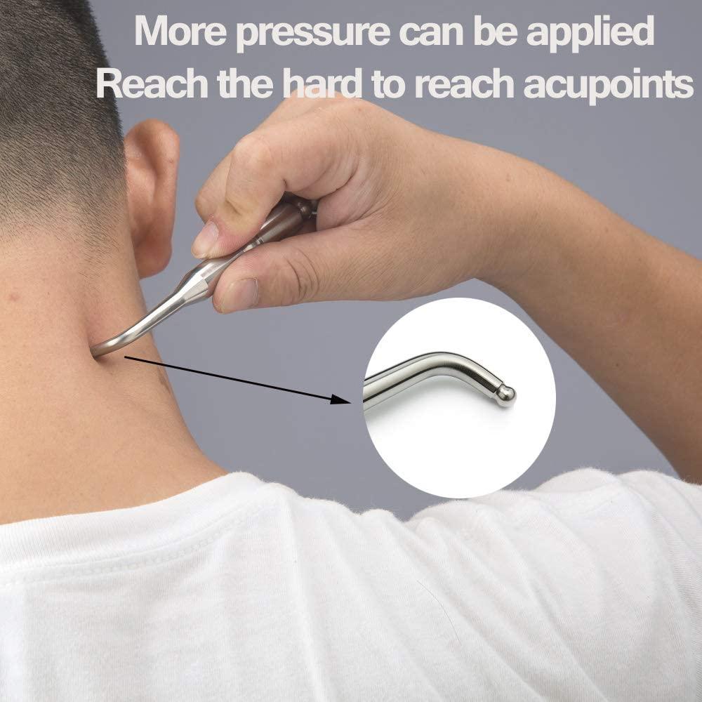 Stainless Steel GuaSha Massager Muscle Scraper Metal Scraping Tool Body Shaping Deep Tissue Fascia Face Relaxation Massage Stick