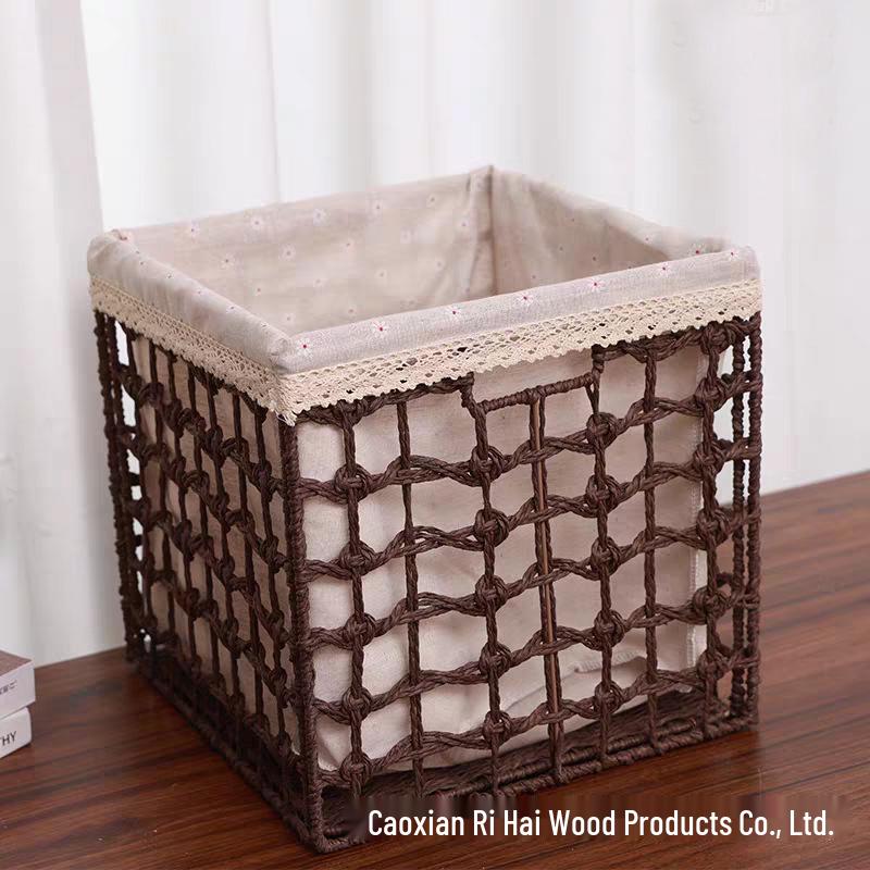 Handmade Rattan Gourd Grass Storage Basket for Sundries, Snacks & Fruits