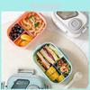 Microwave Safe Plastic Bento Box With Divider For Adults And Office Lunches