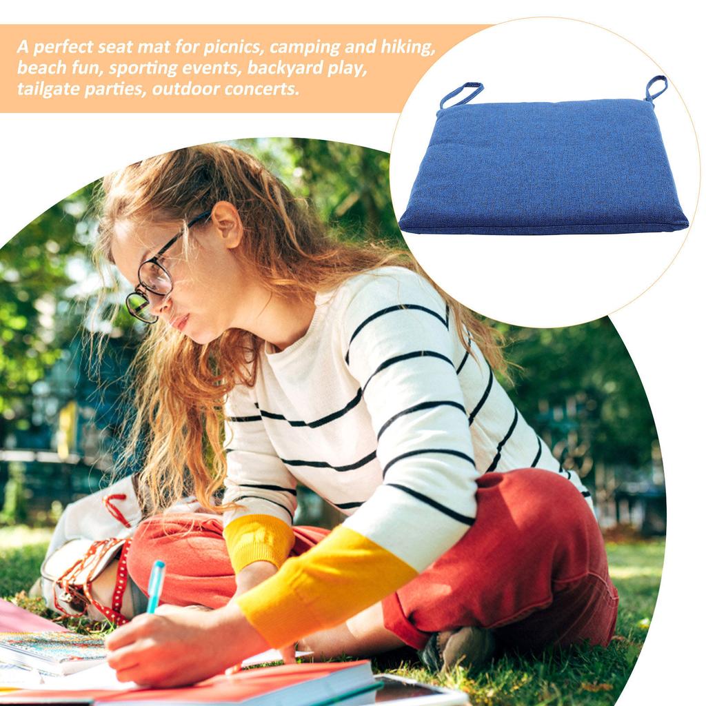 Supple Polyester Seat Pad Lightweight Easy Carry Outdoor Portable for Camping Picnics Beach Sports Events Tailgates Concerts