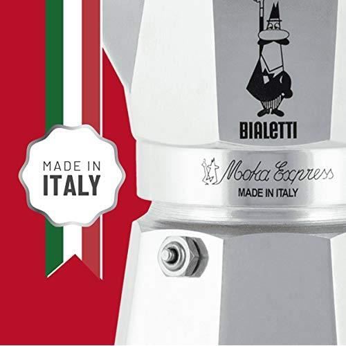 Cafetière Italienne - Bialetti - Moka Express - Aluminium - Argent - 6 Tasses