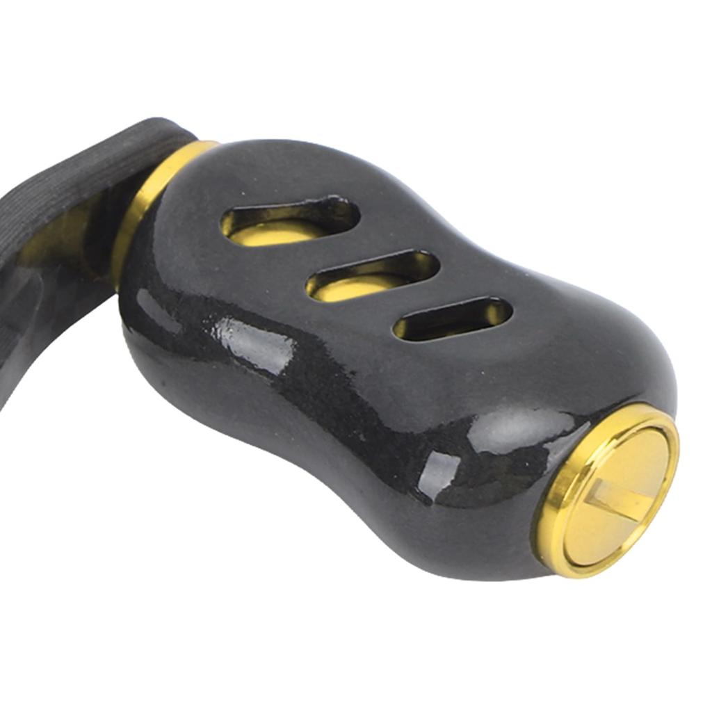 J-ouuo Fishing Reel Handle, 85mm Carbon Fiber Double Handle, Baitcasting Replacement, D S A (Gold)