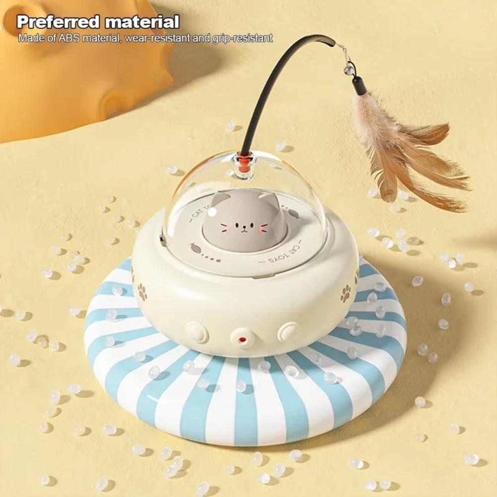 Smart Design Electric Cat Teasing Toy Feather Laser Interactive Cat Toy  Pet Entertainment