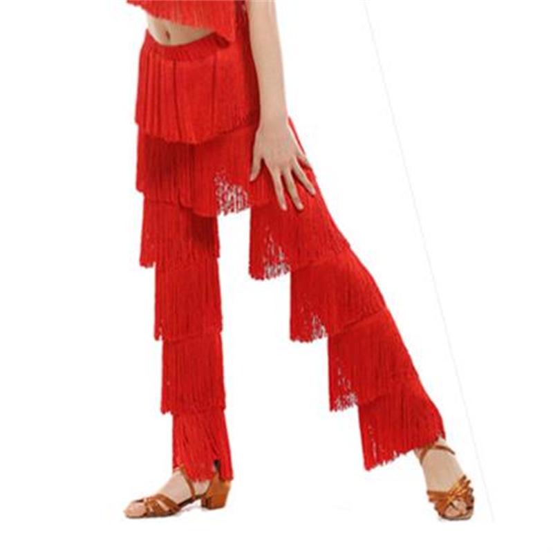 Adult & Children's Latin Dance Fringe Pants for Competition & Practice