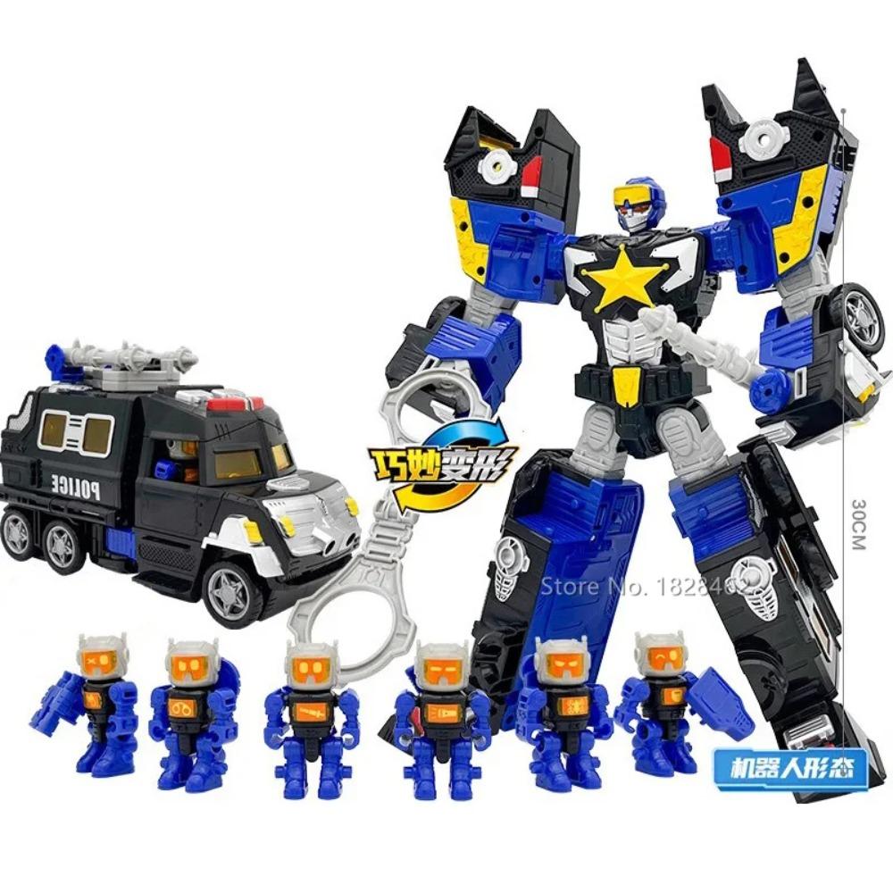New Carbot FIENT Transformation Car To Robot Toys Action Figures Transforming Robot Police Toy for Children Gift