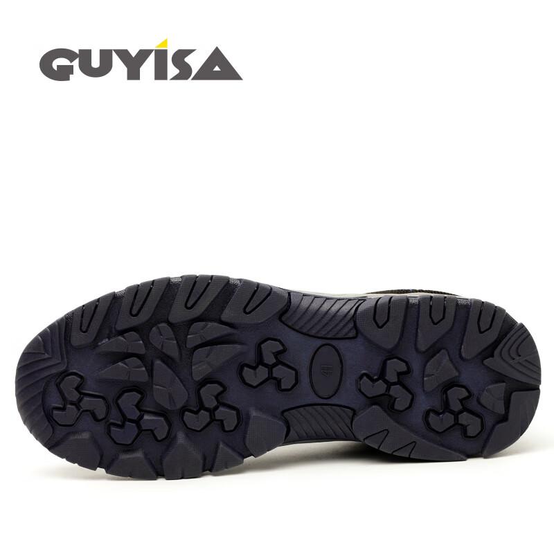 GUYISA Men's Breathable Safety Work Shoes
