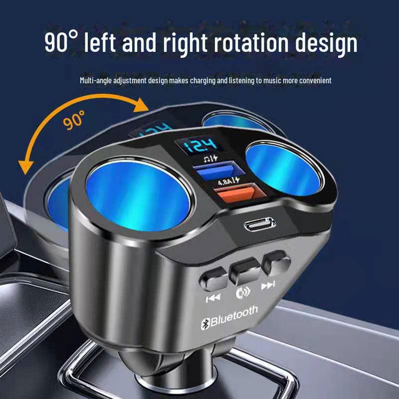 Super Fast Car Charger & Bluetooth FM Transmitter with Hands-Free Functionality