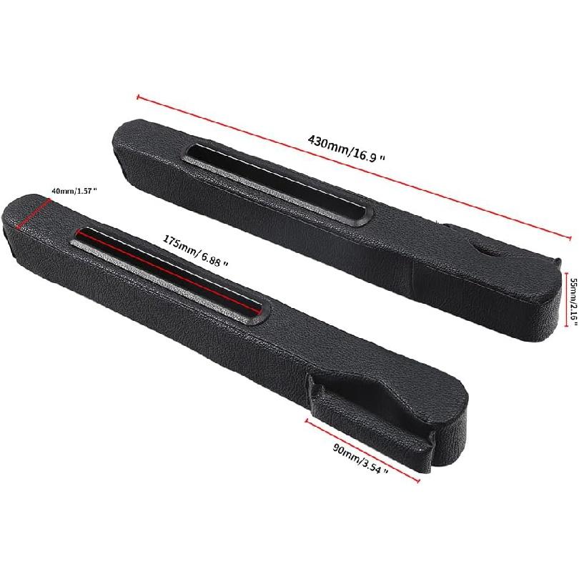 Car Seat Gap Filler Pad,2 Pcs Pu Leather Universal for Car SUV Truck To Fill The Gap Between Console and Seat,Prevent Small Objects from