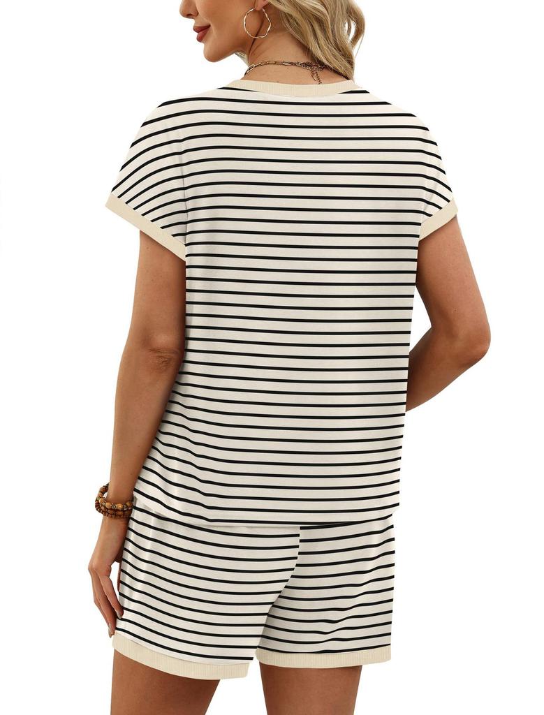European & American Casual Women's Short Sleeve Shorts Set (2026 Edition)