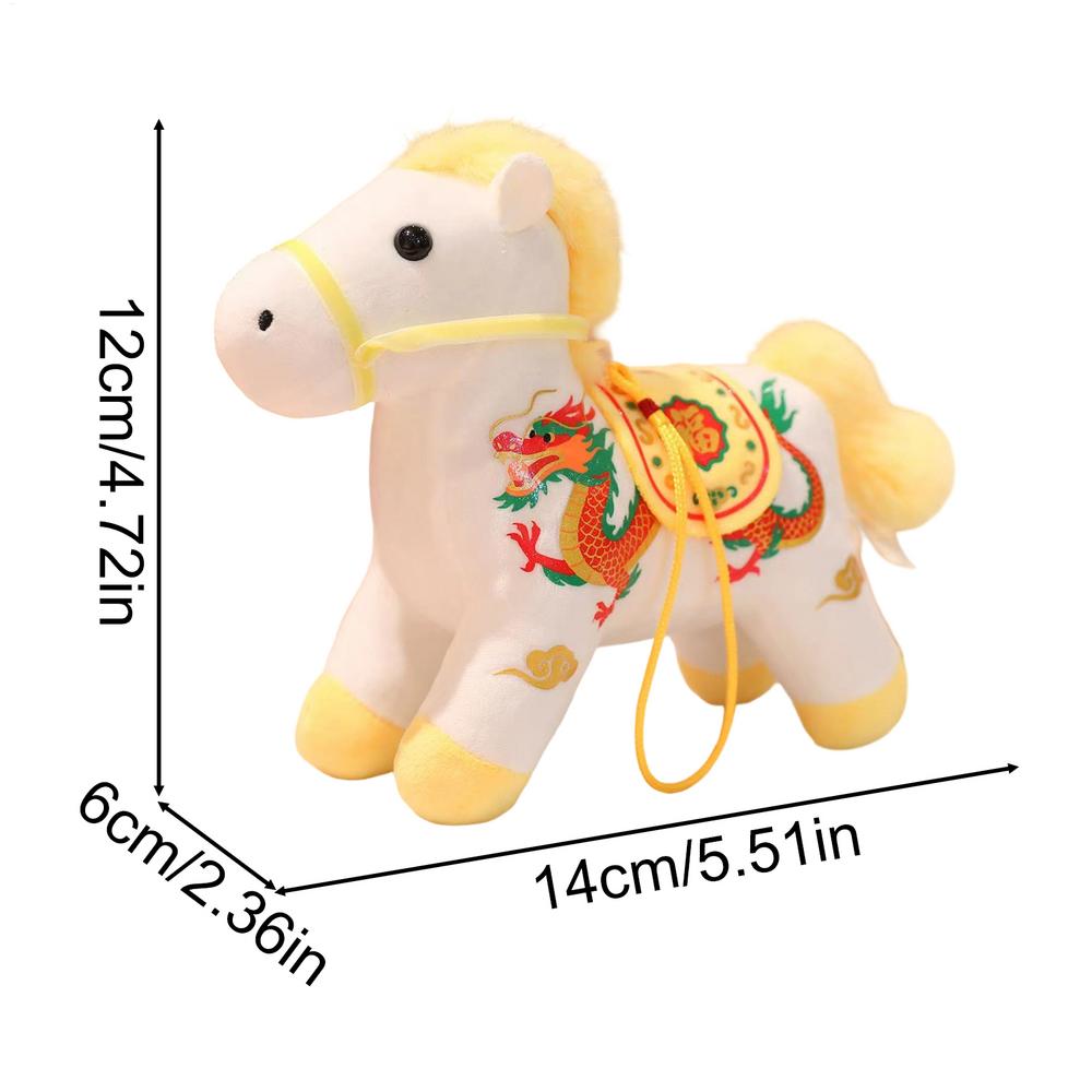 

2026 Year Of The Horse Plush Toy - Soft Cuddly Plush Doll for Kids, Chinese New Year Celebration Decoration, Birthday Gift