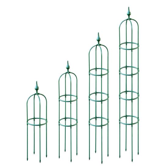 Plant Obelisk Trellis Climbing Plants Garden Tower Trellis Outdoor Rose Bush Support Rustproof Metal Trellis for Potted Plant Clematis Vine Jasmine