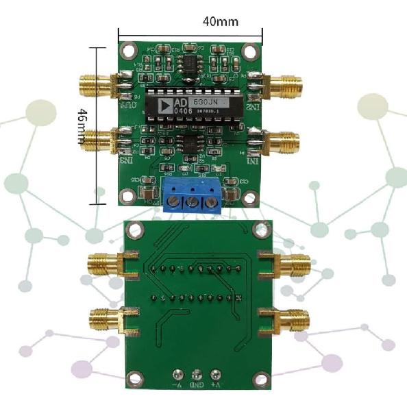 Taidacent Lock-in Amplifier AD630 Module Minimum System Phase Sensitive Detection Weak Signal Conditioning Balanced Modulation