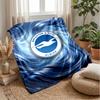 Coperta in Flanella con Stampa Calcio Brighton & Hove Albion, Coperta Morbida Calda Leggera per Divano Letto Campeggio