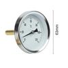 Bimetallic Thermometer  63mm Stainless Steel Case With Sleeve 1/2 Inch For Heating Boiler Temperature Gauge Meter